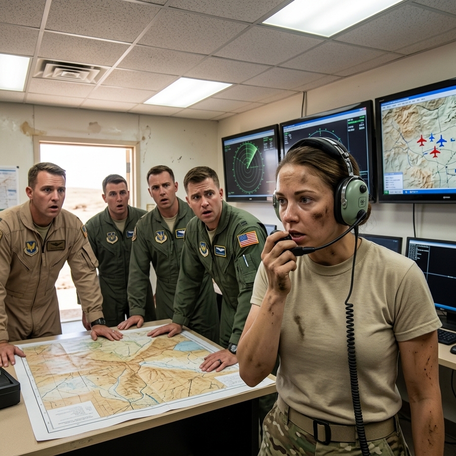 They Thought She Was Just the “Coffee Girl” — Until She Revealed the F-16 Call Sign That Saved 30 Men in the Squadron