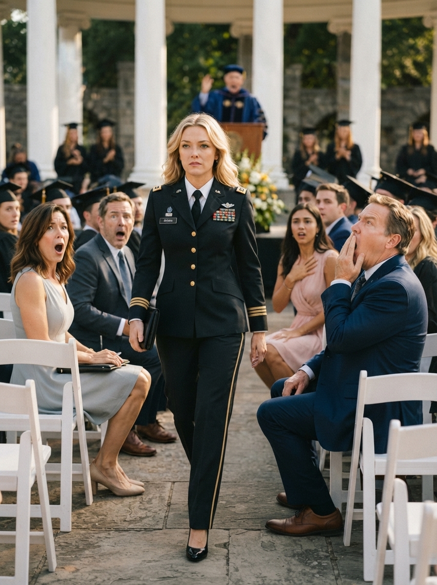 PART 2 – FULL: My father CHUCKLED as he told a stranger I was a failed former soldier — minutes later, the Department of Defense announced my real rank in front of hundreds.
