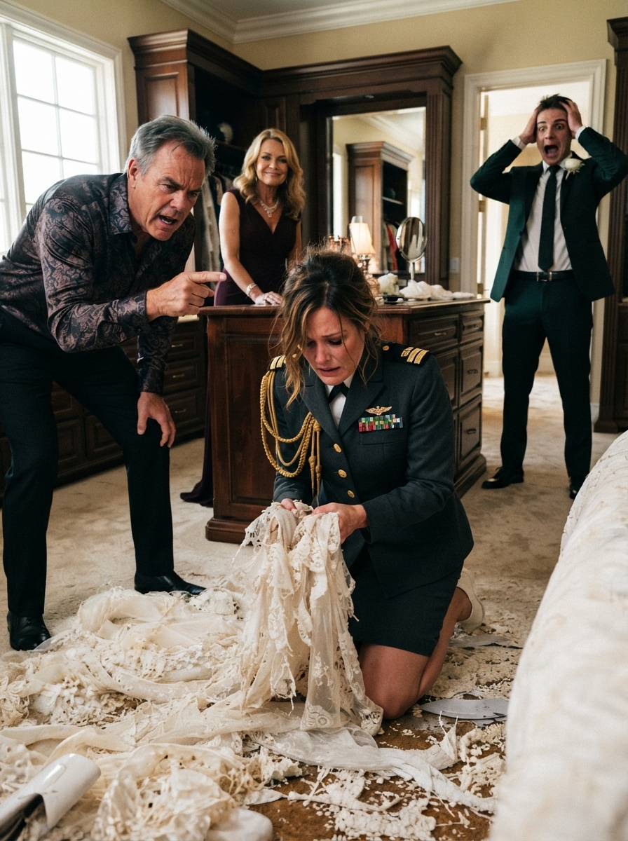 PART 2 – FULL: They tore up all four of my wedding dresses just hours before the ceremony, then stood outside the room laughing triumphantly