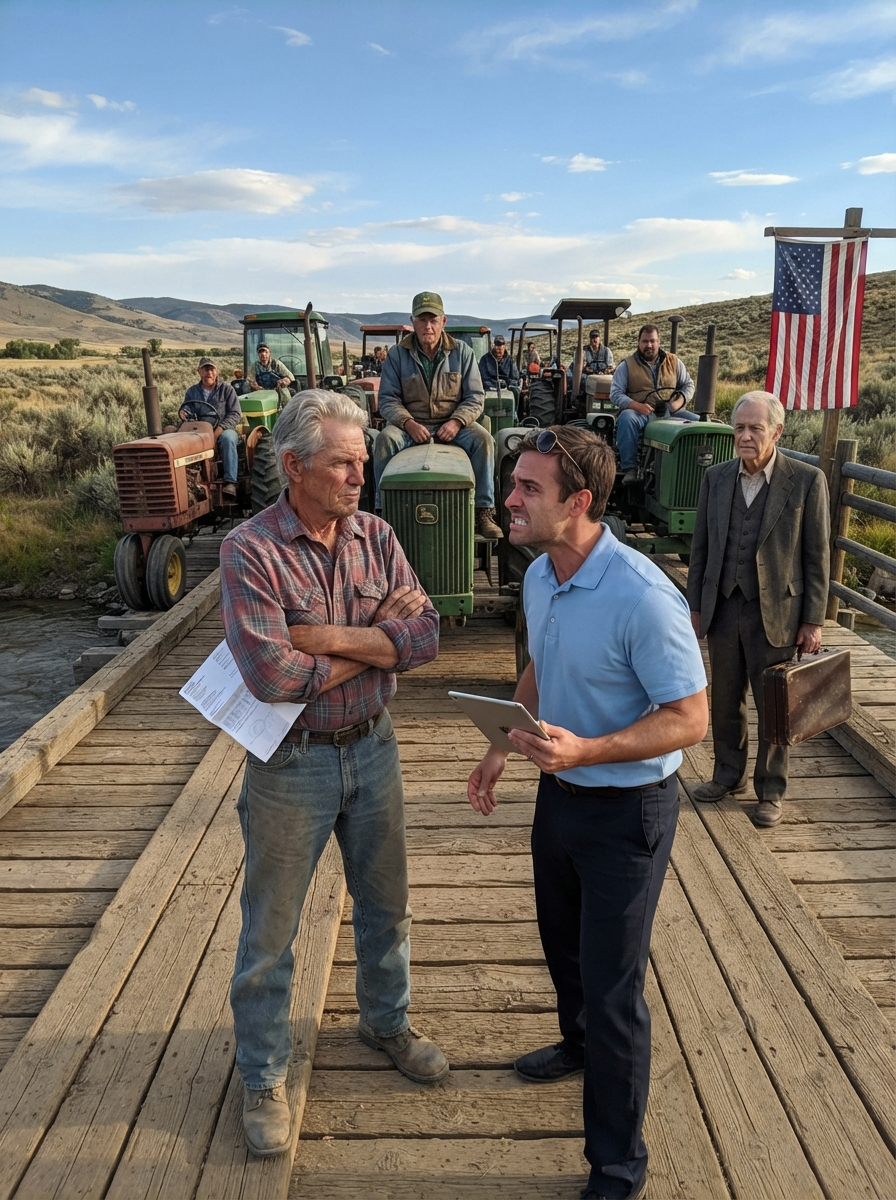 PART 2 – FULL: I watched a 32-year-old corporate repo agent SMIRK as he dragged my half-million-dollar tractor out of my barn on the busiest harvest morning of my life