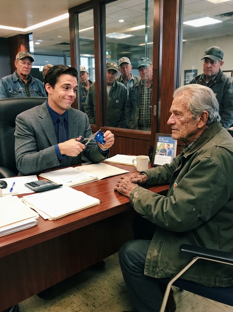 PART 2 – FULL: The arrogant branch manager CUT my debit card in half with silver scissors. He laughed at my 72 years of work, called my savings a “rounding error.”