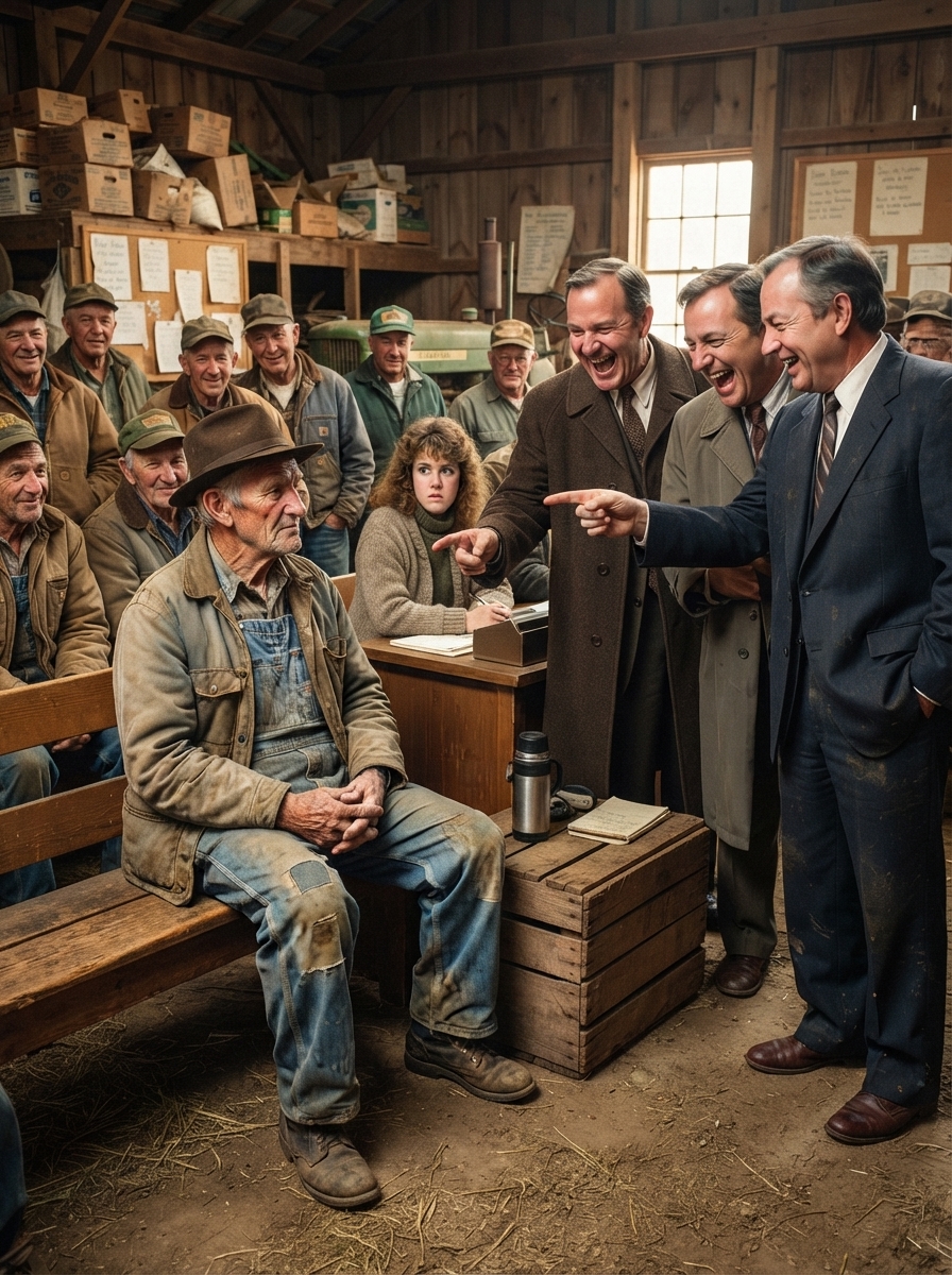 PART 2 – FULL: I was processing payments at a farm auction when a group of wealthy dealers LOUDLY mocked an elderly farmer’s rusted truck.