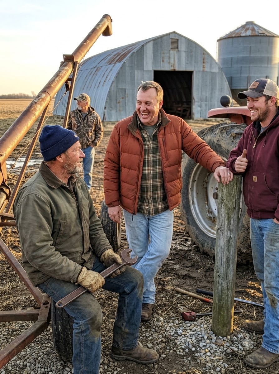 PART 2 – FULL: My neighbor tried to close my farm because his expensive new tractor broke down. I stepped out with a heavy iron wrench in my hand without saying a word.