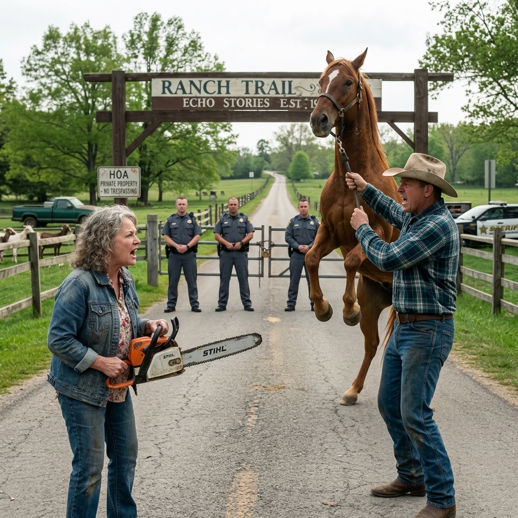 HOA Karen Tried to Evict Me for Locking My Own Gate — Then Found Out I Owned the Entire 15-Acre Ranch