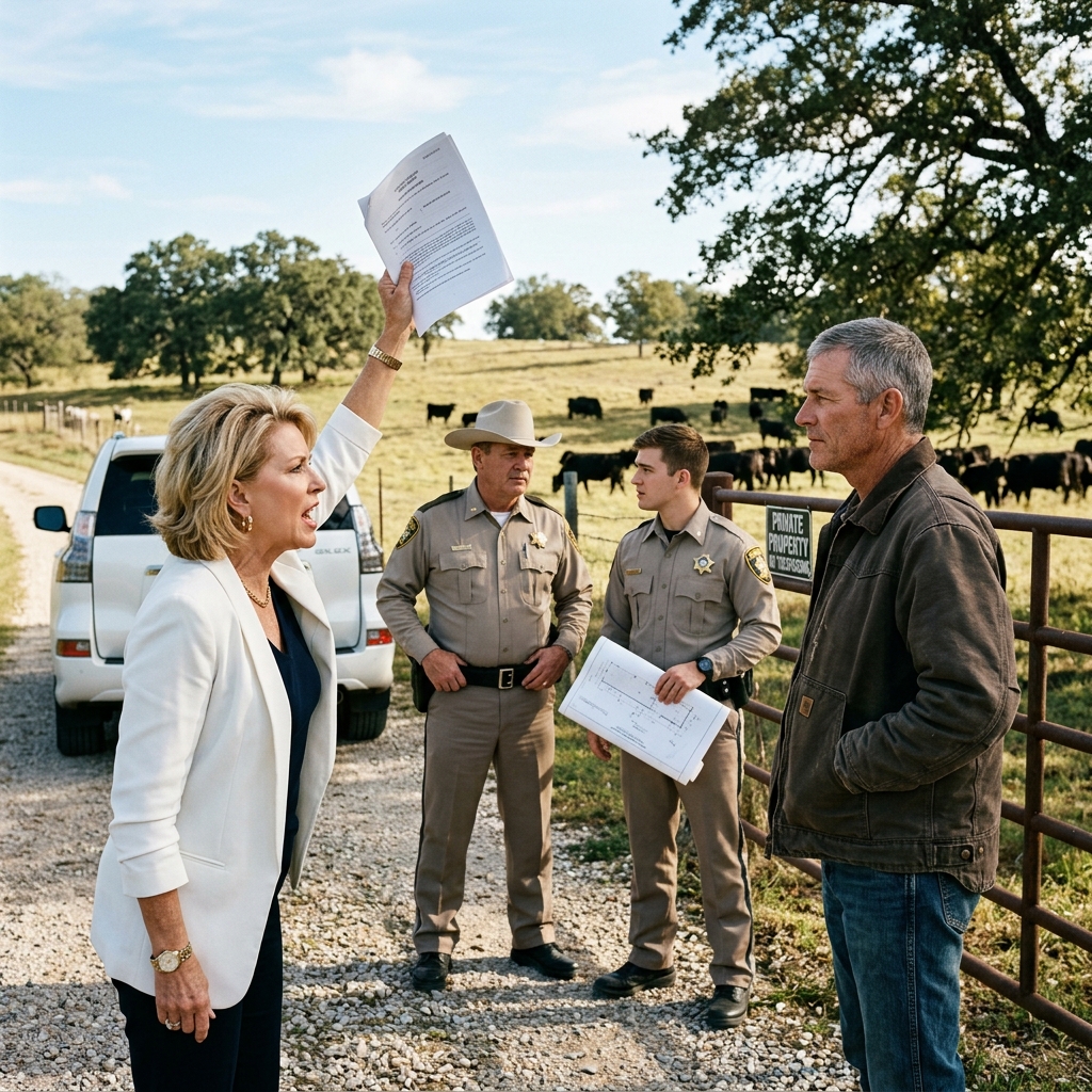 HOA Installed a Steel Gate Across My Ranch Road — So I Let the Sheriff Chain It Shut in Front of 47 Cars