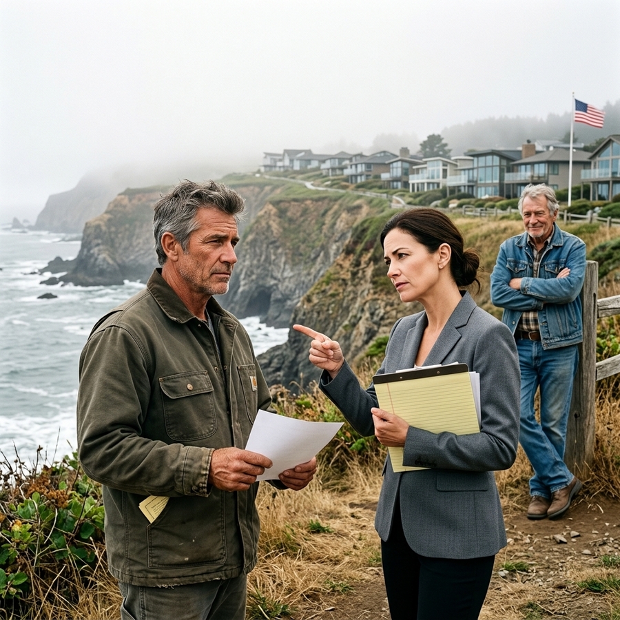 HOA Fined Me $600 for Walking on My Inherited Coast — So I Legally Foreclosed on All 26 of Their Cliffside Mansions