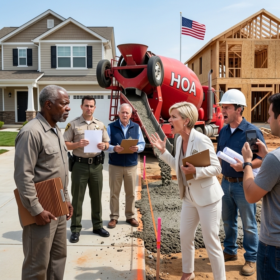 Hoa Neighbors Stole 10 Feet Of My Land And Destroyed My Father’s Fence To Build Their McMansion — But My 46-year-old Survey Stopped Their Scheme Immediately
