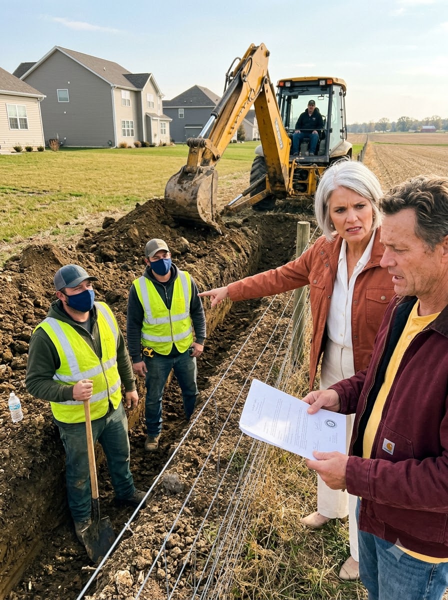 PART 2 – FULL: SHE SENT A BACKHOE ONTO MY LAND, and my grandfather’s field drowned overnight, my $9,000 hay baler half-submerged in brown water