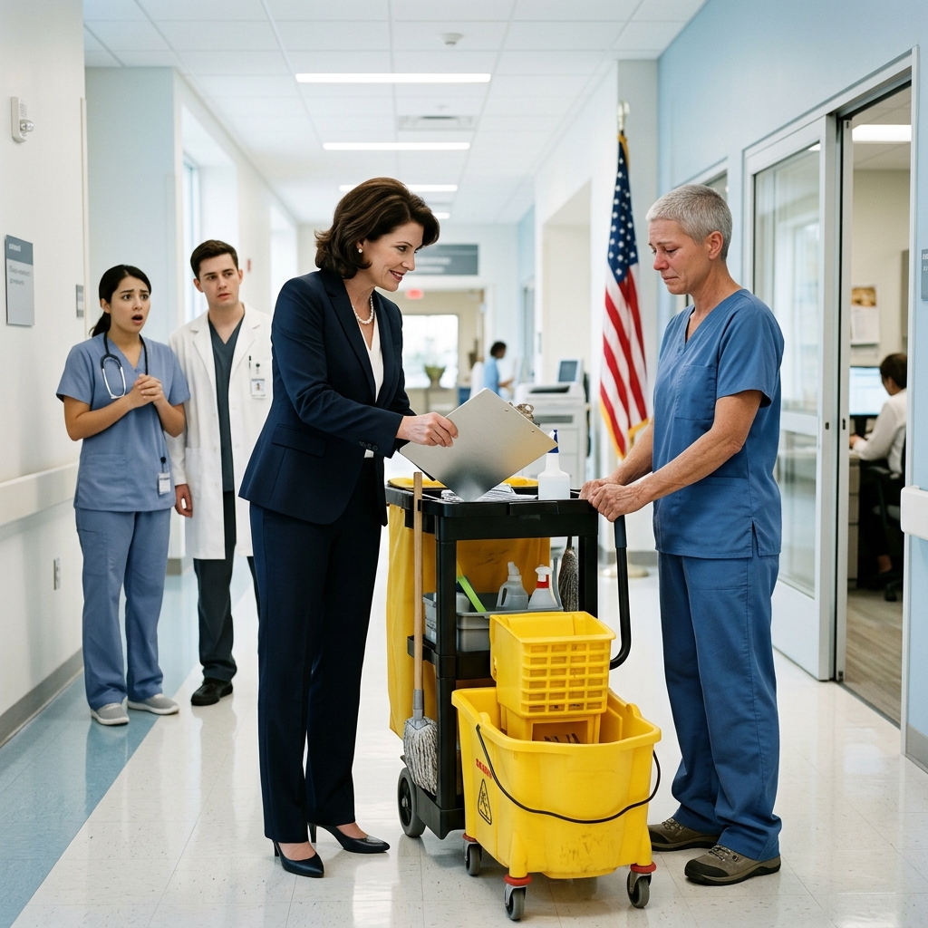 Arrogant Trauma Doctor Humiliates A Quiet Hospital Orderly In Front Of Staff But Freezes When Heavily Armed Tactical Soldiers Storm The Emergency Room Demanding Her By Name And Exposing A Secret Past She Hid. What Happens Next?