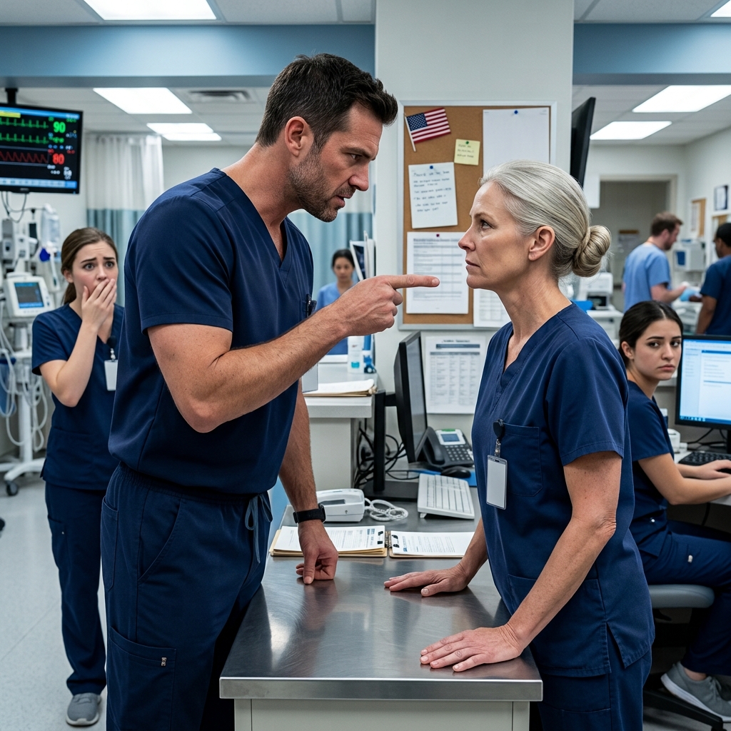 The arrogant Los Angeles doctor fired Seattle Presbyterian’s quietest overnight nurse in front of the entire trauma ward—completely unaware her classified Pentagon service record was about to destroy his medical career forever. Who was she really?
