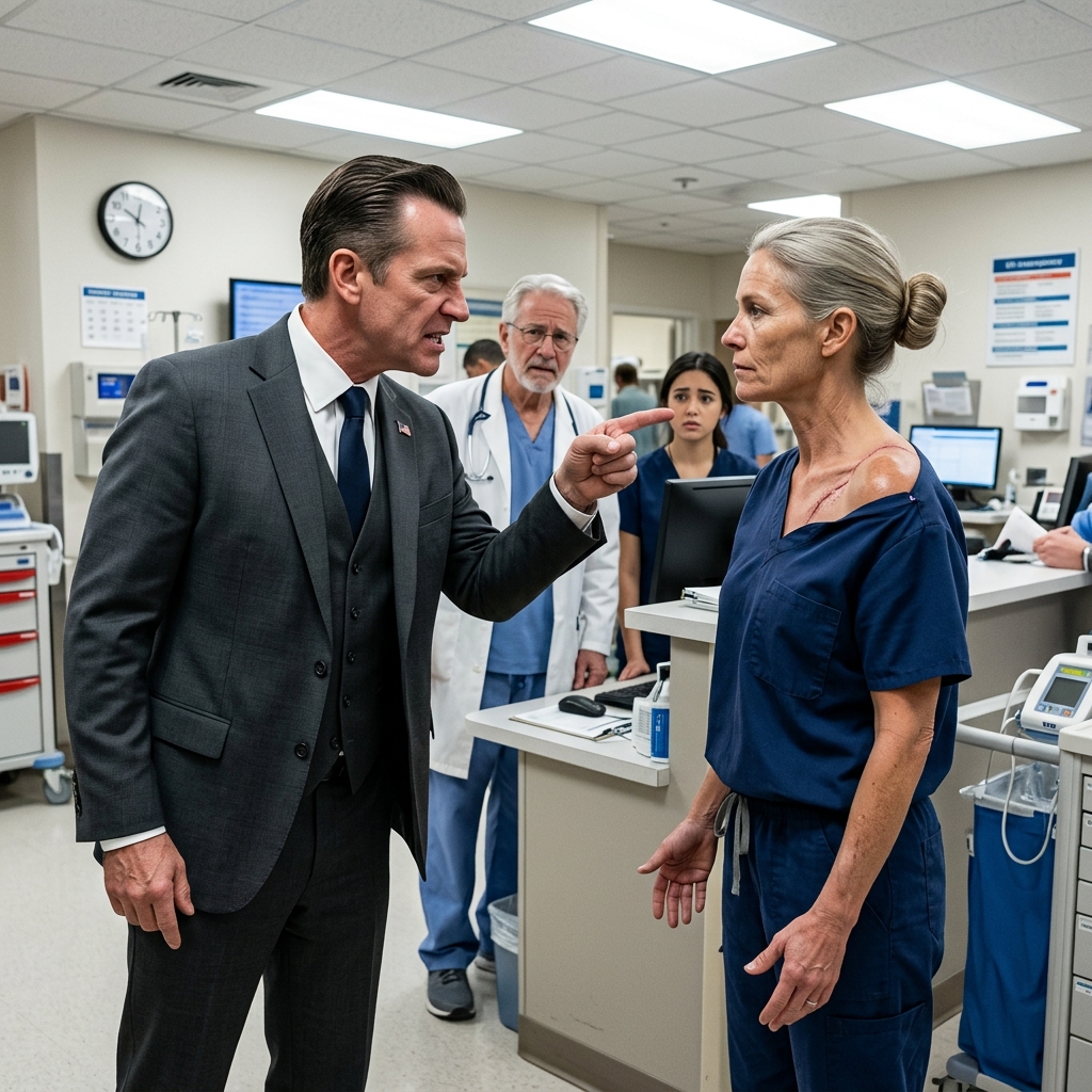 AN ARROGANT DENVER HOSPITAL ADMINISTRATOR PUBLICLY MOCKED THE NEW TRIAGE NURSE’S MILITARY RECORD — HE HAD NO IDEA THE HEAVILY ARMED SYNDICATE BREACHING THE LOBBY DOORS WAS ABOUT TO MAKE HER THE ONLY THING KEEPING HIM ALIVE?