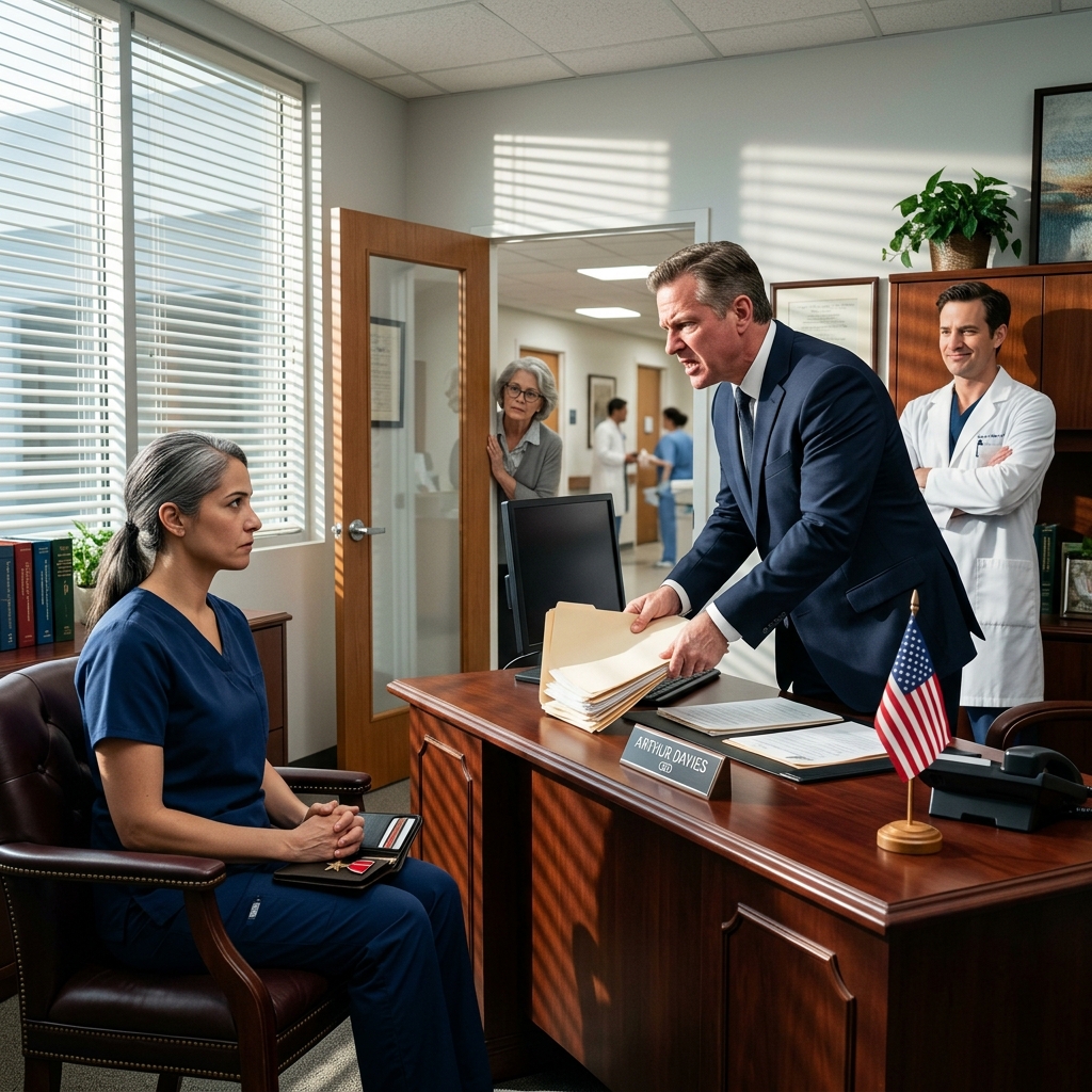 The arrogant head doctor fired a rookie ICU nurse for saving a dying patient off-protocol — unaware she was a decorated combat medic and the man she saved was someone completely untouchable. Will she lose everything?