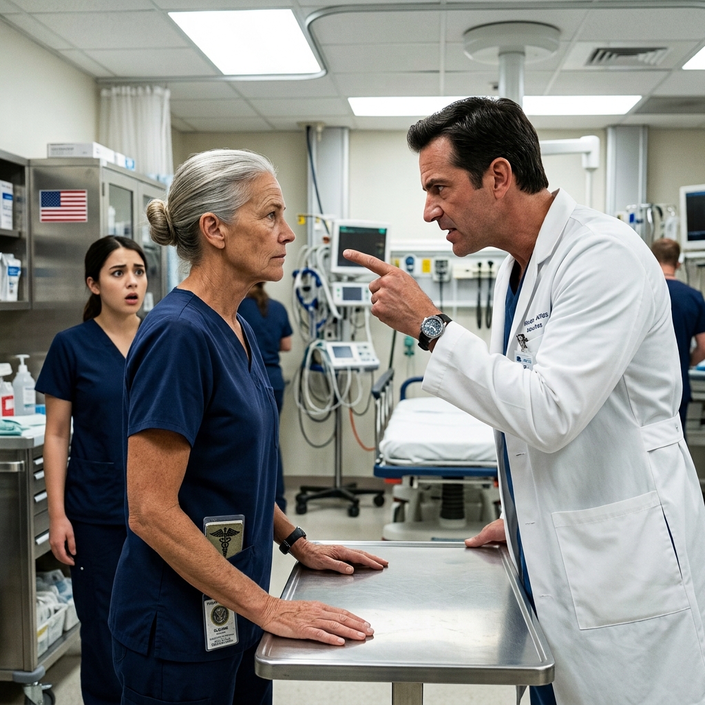 The arrogant doctor smirked and called her just a nurse as the trauma patient rapidly flatlined — he had no idea she spent years doing blind sutures in Ramadi — what did she suddenly pull from her pocket?