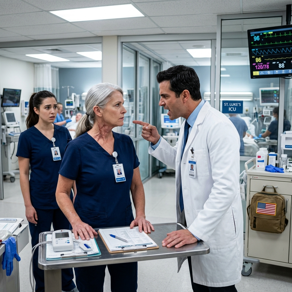 THE ARROGANT SURGEON MOCKED MY DAMASCUS BURN SCARS IN FRONT OF THE ENTIRE ICU — HE HAD NO IDEA THE FEDERAL AGENTS KICKING DOWN THE DOORS WERE LOOKING FOR ME — WHAT HAPPENS WHEN THE DIRECTOR SEES MY FACE?