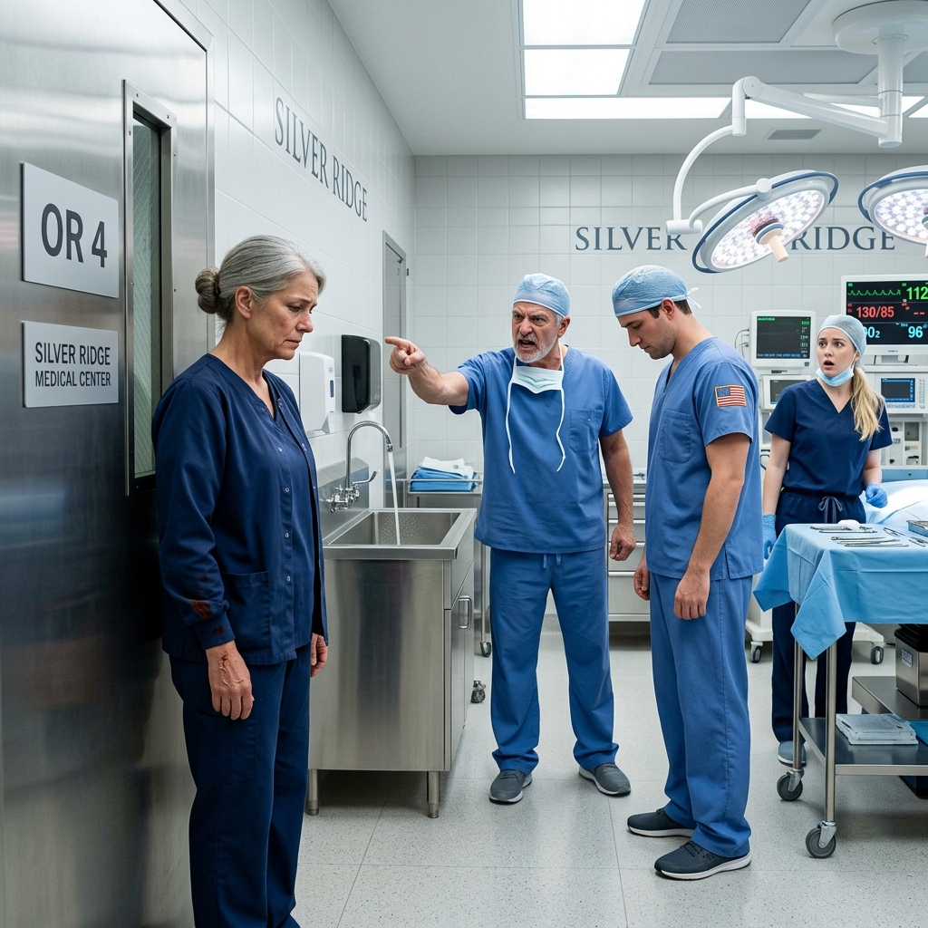 A surgeon screamed “Get out of my OR” at a floor nurse in front of the whole team — then the monitors started screaming 47 seconds later. What she did next saved a man’s life. What happened after that brought a two-star general to the hospital lobby.