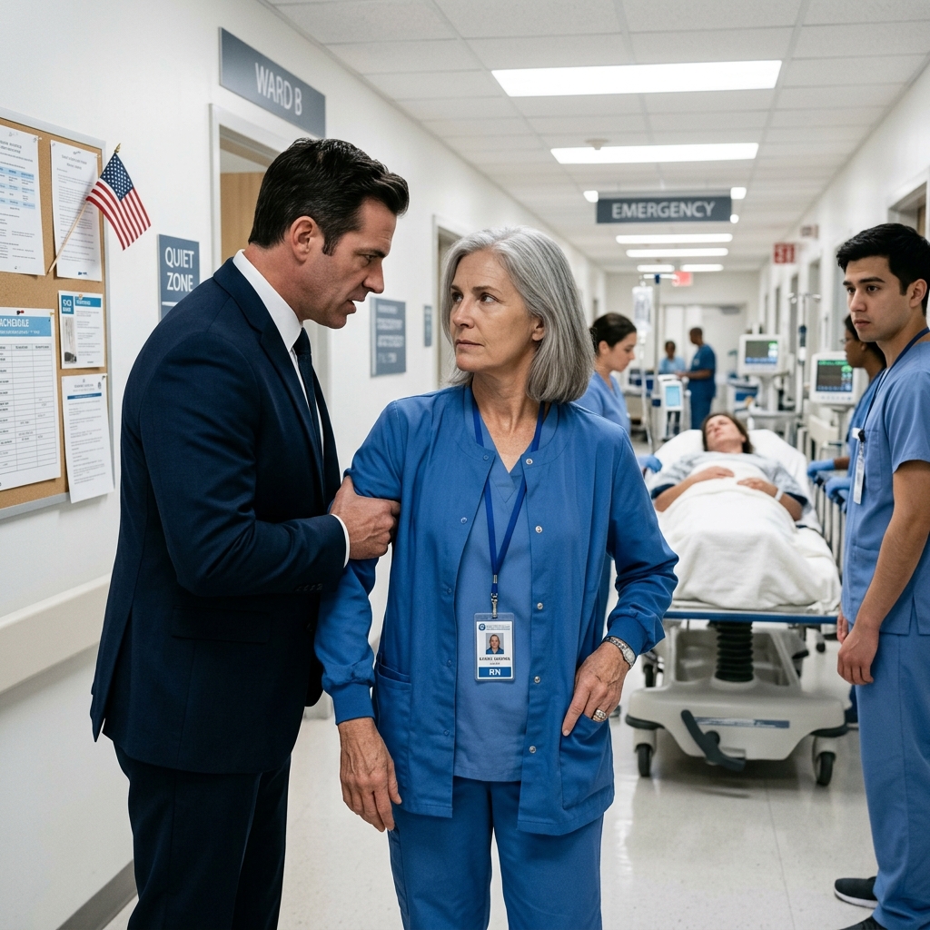 Wealthy speaker Gerald Maddox humiliated the quiet VA nurse in front of 300 Texas donors — then a bleeding Navy SEAL crashed through the doors specifically looking for her — will this arrogant man survive the truth?