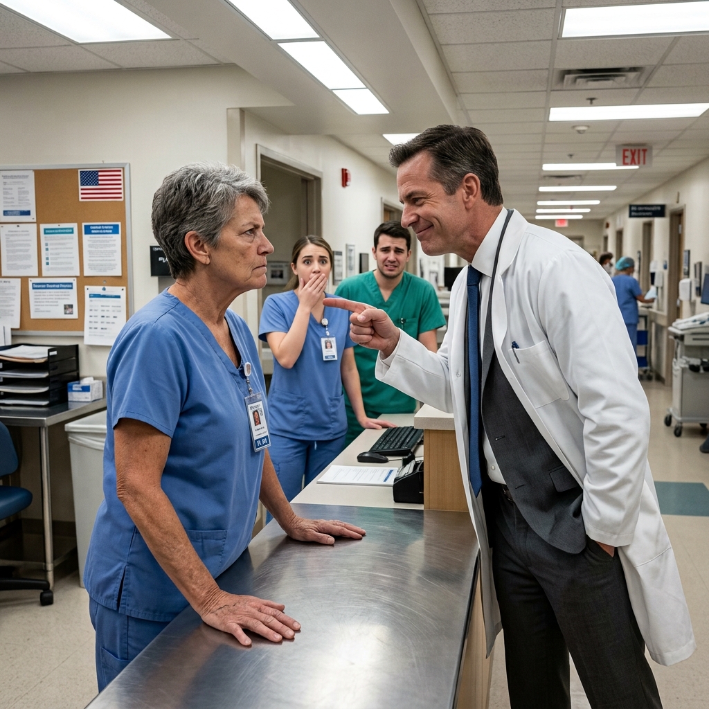 The arrogant Chief of Neurology at Harlo Valley Medical discarded her handwritten patient notes — he never expected the aging floor nurse to strike back — will her secret cost him his medical license?