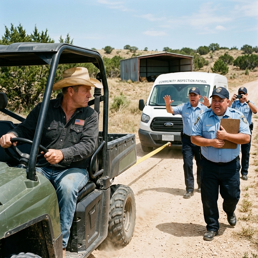Fake HOA Patrol Picked the Wrong West Texas Rancher To Mess With — So I Dragged Their Van Into My Barn and Ended Their Scheme