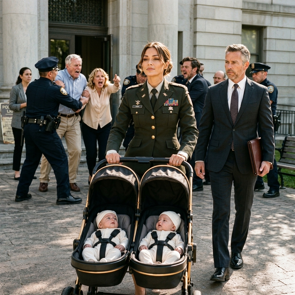 WHOLE STORY: I let the entire town believe my husband’s mistress had saved his parents’ home while I stayed silent and carried our twins. Days later, he called me WORTHLESS, handed me divorce papers in my hospital room, and walked away without knowing I was a U.S. Army colonel. He thought he had broken me—until I returned with a military escort, senior officers, detectives, and police waiting behind me.