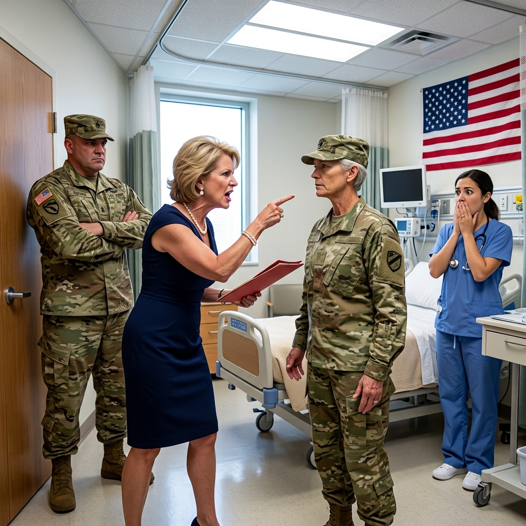 A wealthy mother waving a fraudulent psychiatric hold inside a Texas hospital expected her injured daughter to cower and surrender her military bank accounts but never anticipated the lethal trap waiting behind the privacy curtain. What happened next?