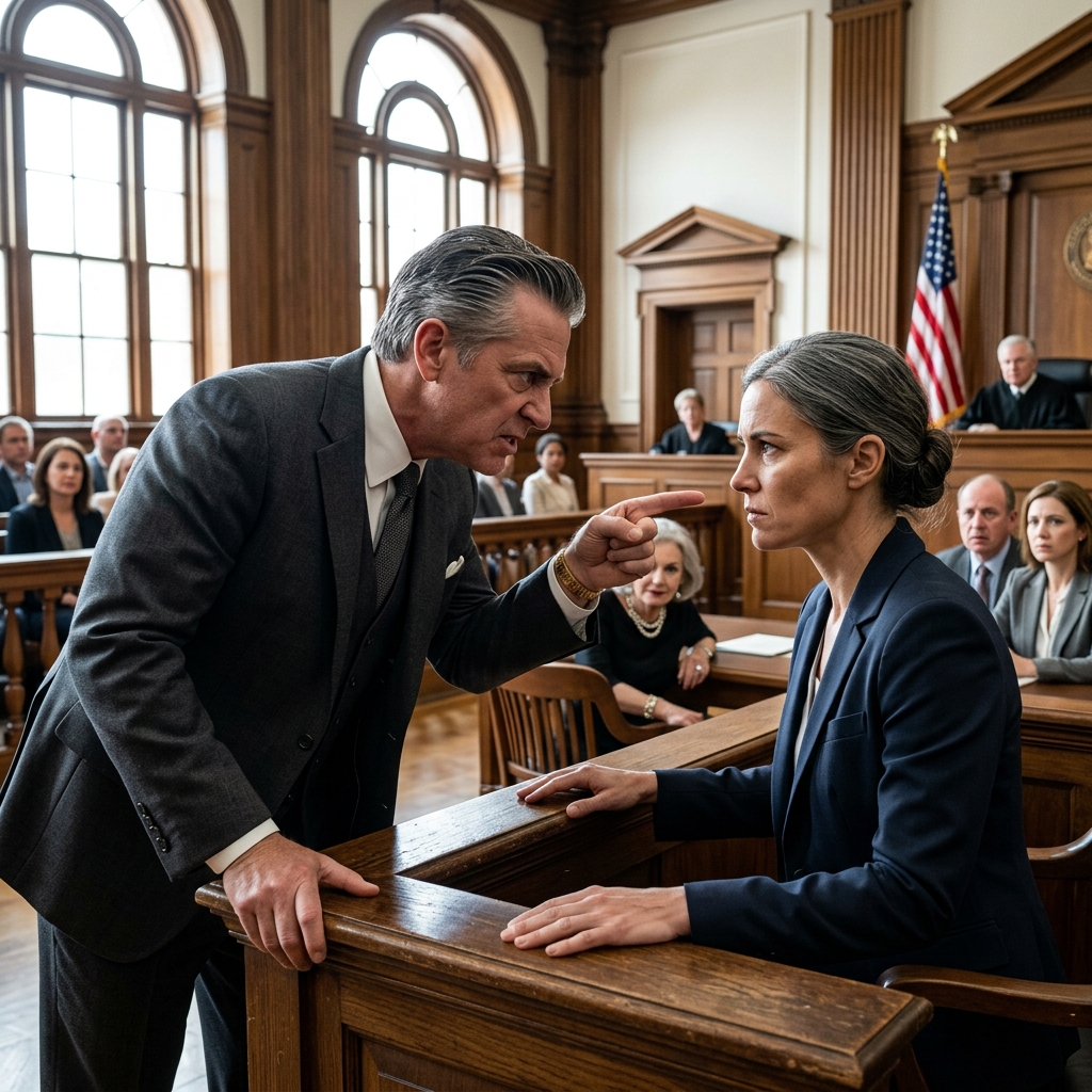 Her own mother screamed perjury across the Texas courthouse to steal a dying father’s last dime — completely unaware the quiet daughter sitting on the stand held a classified Pentagon dossier. What happens when the judge breaks the seal?