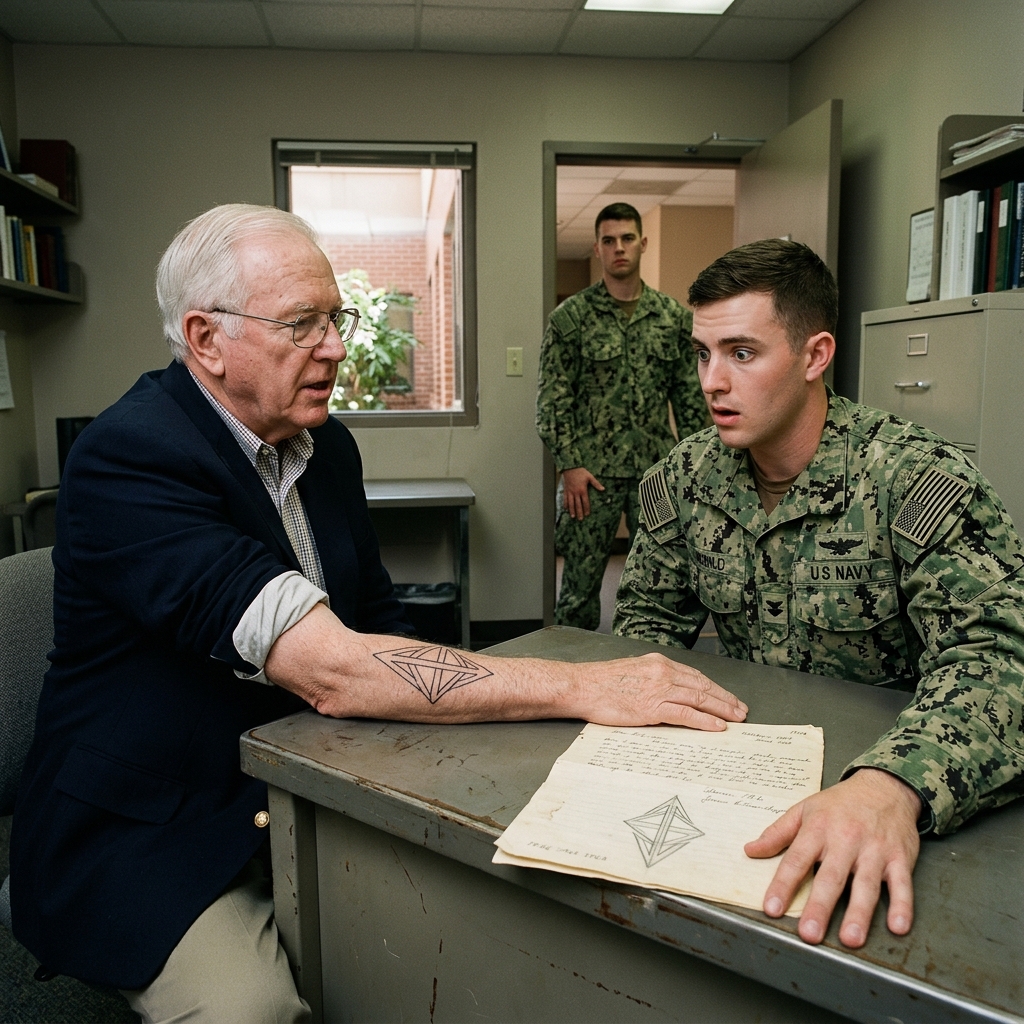 He rolled up his sleeve, and 16 Navy SEALs stopped breathing. The old instructor they’d mocked had 41 tattoos—each one a mission that never officially happened. Then he showed them the one that was unfinished. What happened next still gives me chills.