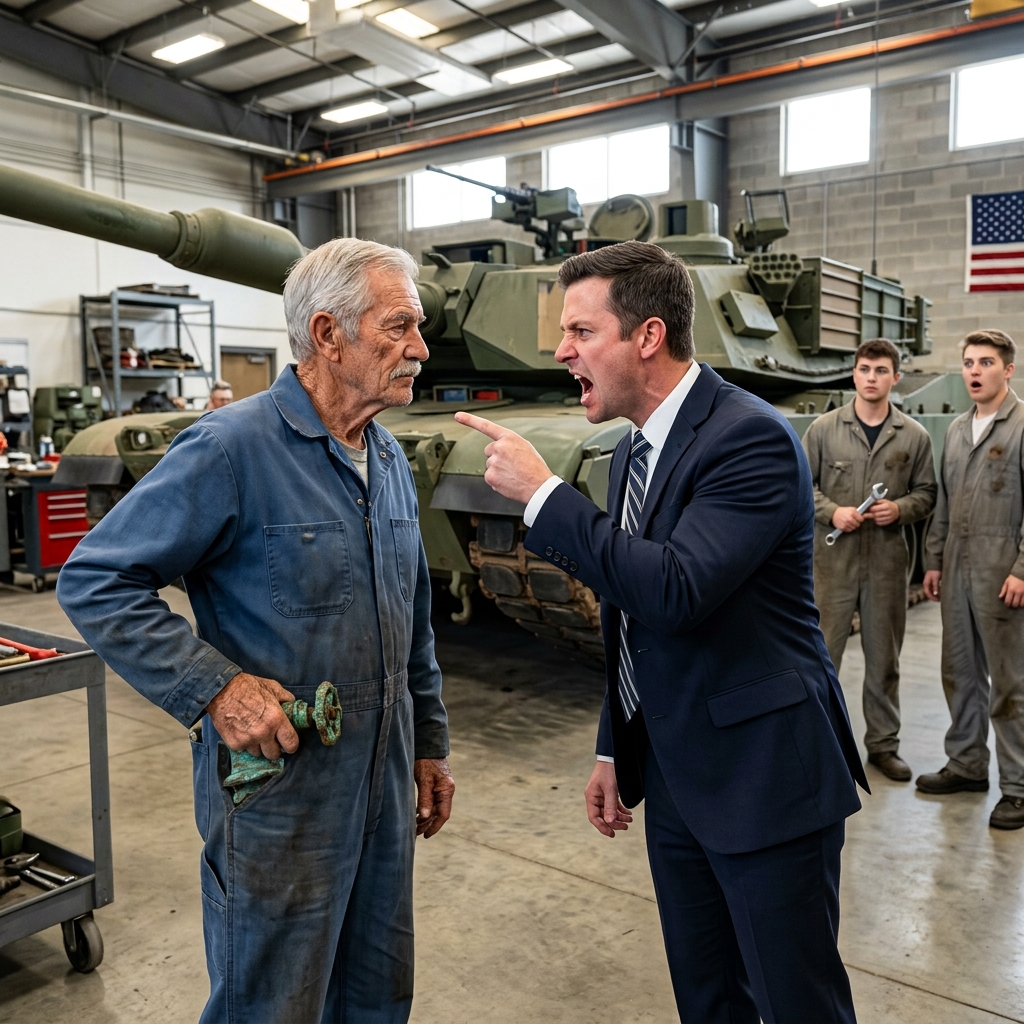 The arrogant lead diagnostic engineer ordered the seventy-eight-year-old civilian to step away from the sixty-ton military tank, completely unaware this quiet old man held a fifty-five-year-old secret from the jungles of Vietnam. Will the expert finally learn his lesson?