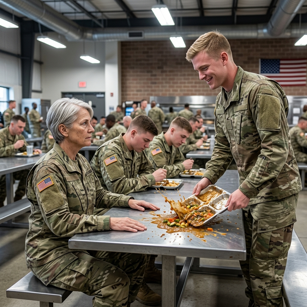 He ripped the older female recruit’s shirt during the combat drill to humiliate her — but the faded black ink hidden on her shoulder made the base commander freeze — who was this woman really?