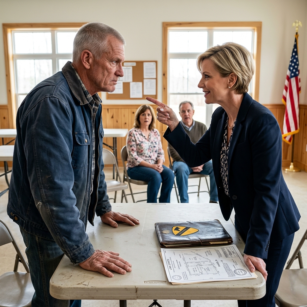 The Arrogant Homeowners Association President Demanded Two Hundred Dollars A Day And Threatened To Bulldoze This Desert Storm Veteran’s Fence — Until He Reached Into His Worn Leather Jacket And Pulled Out One Stamped County Document. What Did She See?