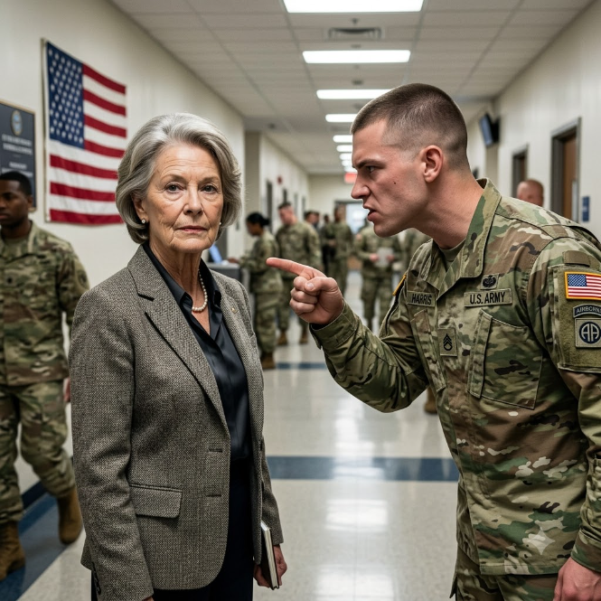 The Arrogant Soldier Thought He Was Bullying A Confused Grandmother — Until The Base Commander Saw Her Hidden Tattoo