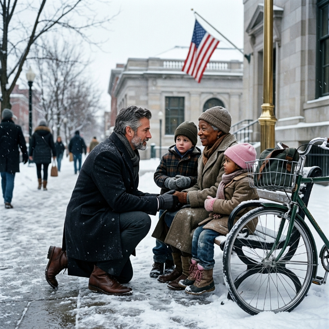 The Billionaire’s Choice: How a Ten-Dollar Bicycle in the Snow Transformed a Broken Corporate Empire