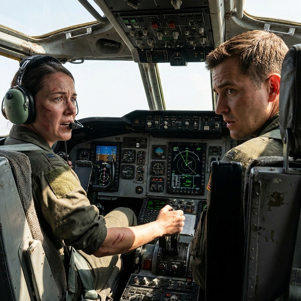 The arrogant pilot publicly humiliated our quiet comms tech and asked if she even knew what an F-16 was. When the ambush hit, she grabbed the mic and spoke one legendary word.