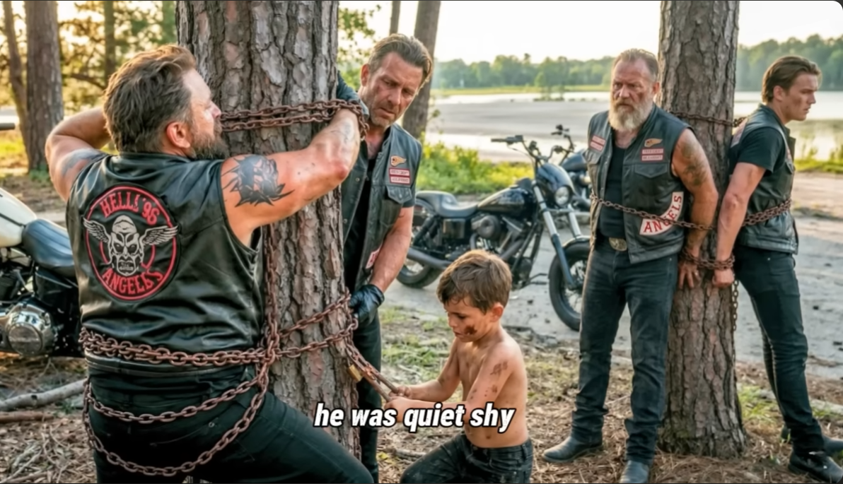 “HELP US, KID!” THE BEATEN BIKER WHISPERED FROM THE CHAINS, UNAWARE THE BOY WOULD SUMMON TWO THOUSAND RIDERS INTO THE SEATTLE FOREST.