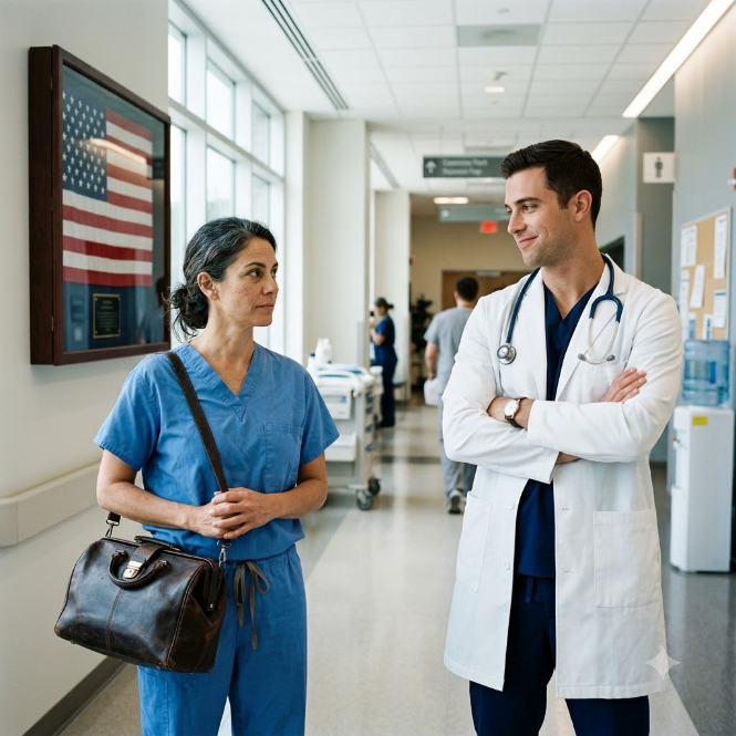They Mocked Her Faded Scrubs and Quiet Demeanor, Unaware She Was Holding a Classified Secret