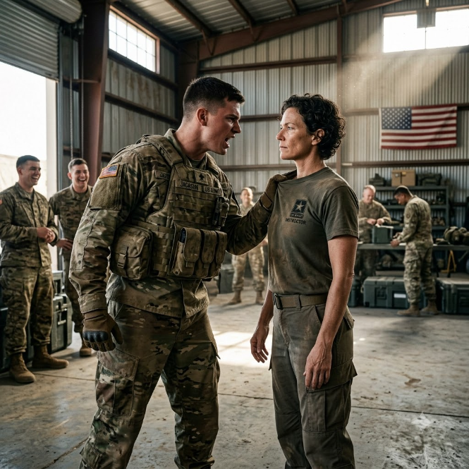 An Arrogant Recruit Publicly Humiliated A Quiet Forty-Year-Old Woman At An Elite Tactical Camp, Completely Unaware She Bore The Scar Of A Ghost Unit