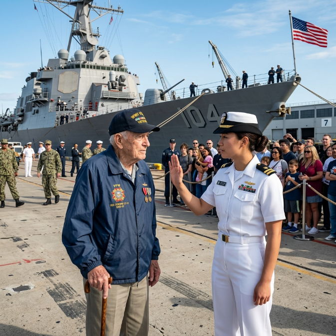 The Hidden Trident: When Arrogance Met a Forgotten Hero on the Pier of the USS Dauntless