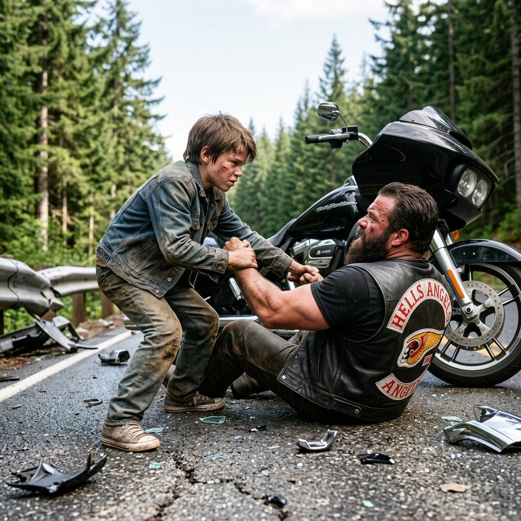 The Bully Had Leo by the Collar on the Front Steps—Until the Ground Started Shaking and 300 Engines Crested the Hill.