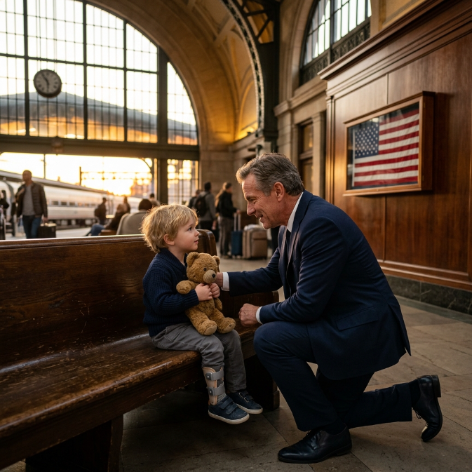 A Wealthy Stranger Confronted the Bankrupt Man Who Left His Toddler Alone on a Station Bench, Only to Discover a Devastating Truth About Ultimate Sacrifice