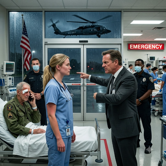 The Hospital CEO Slapped and Fired a “Rookie” Nurse for Treating a Broke Patient—Until a Navy Helicopter Landed Outside to Find Her.
