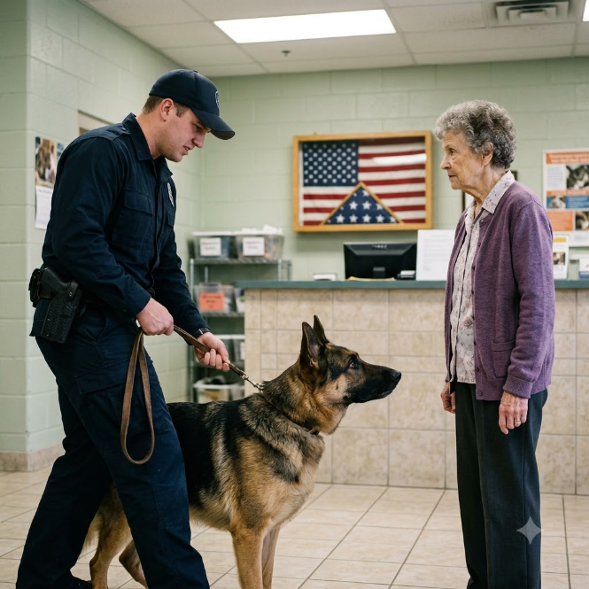 He Demanded The Shelter Euthanize His “Defective” Police Dog—Until An Elderly Volunteer Whispered One Word That Exposed A Decades-Old Military Secret