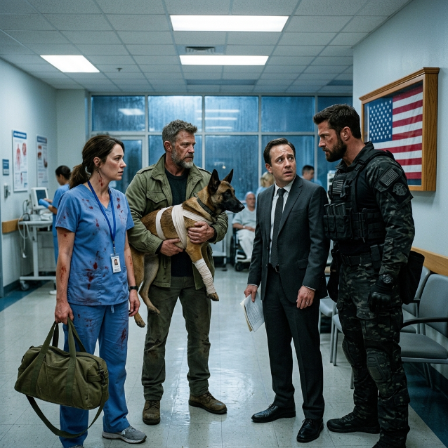 The Paperwork and the Pulse: A Nurse, a Wounded Military K9, and the Night SEALs Took Over the ER