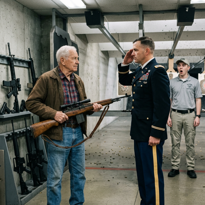 The Ghost of the Firing Line: An Old Veteran’s Silent Lesson in Respect