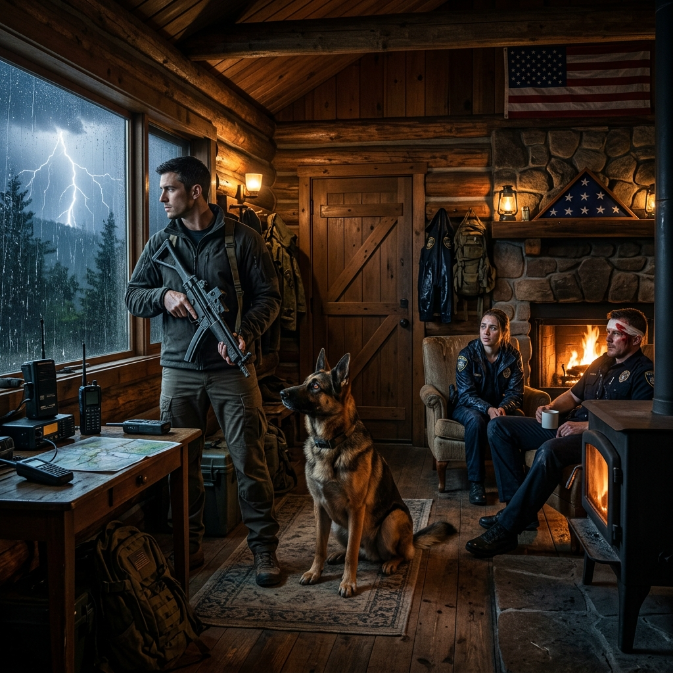 Two Hunted Cops Knocked on an Ex-SEAL’s Door in a Storm—His Dog Knew Exactly Who Followed Them