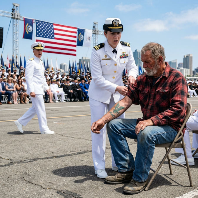 The Ghost in the Flannel Shirt: How a Forgotten Vietnam Hero Silenced a Naval Graduation