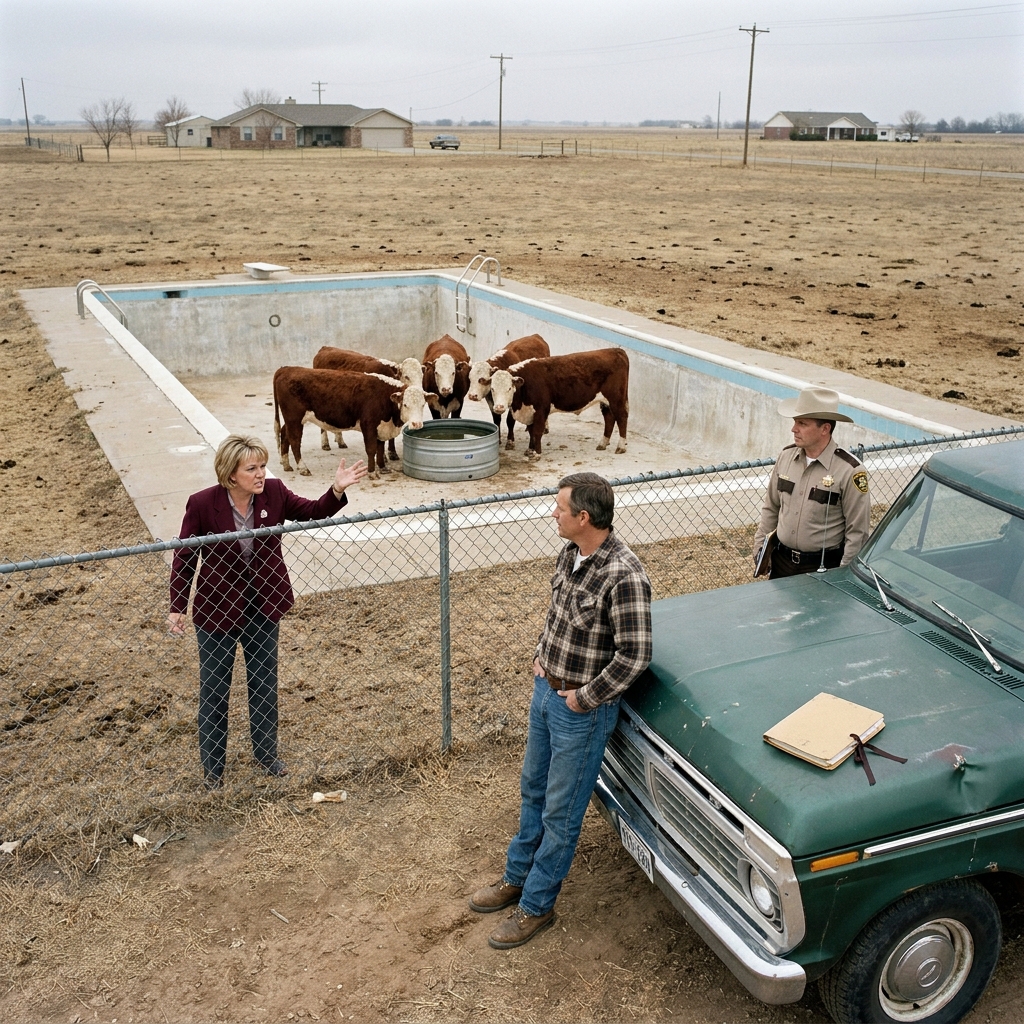 HOA Karen Built a $200,000 Community Pool on My Family Land — So I Turned It Into a Cattle Trough for My Herefords