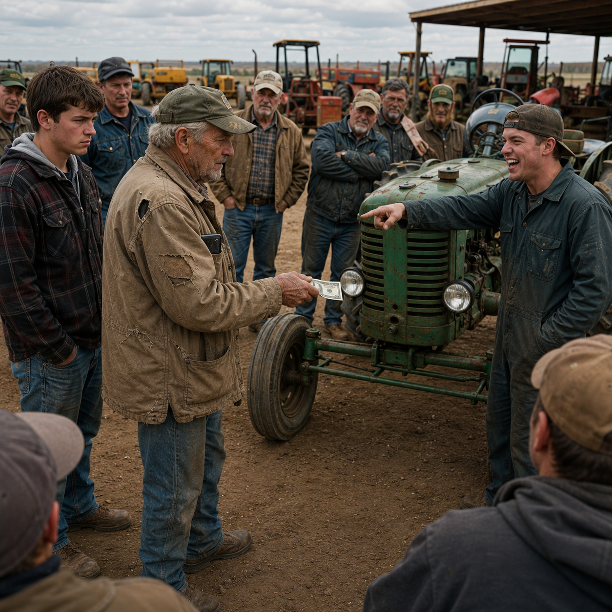 I watched the young dealership mechanics laugh at my 73-year-old grandfather for spending his savings on a “dead” 1948 tractor.