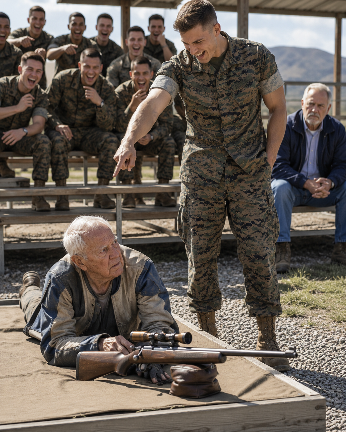 I sat in the bleachers as an arrogant young competitor mocked an 84-year-old man’s vintage gear in front of the entire firing line.