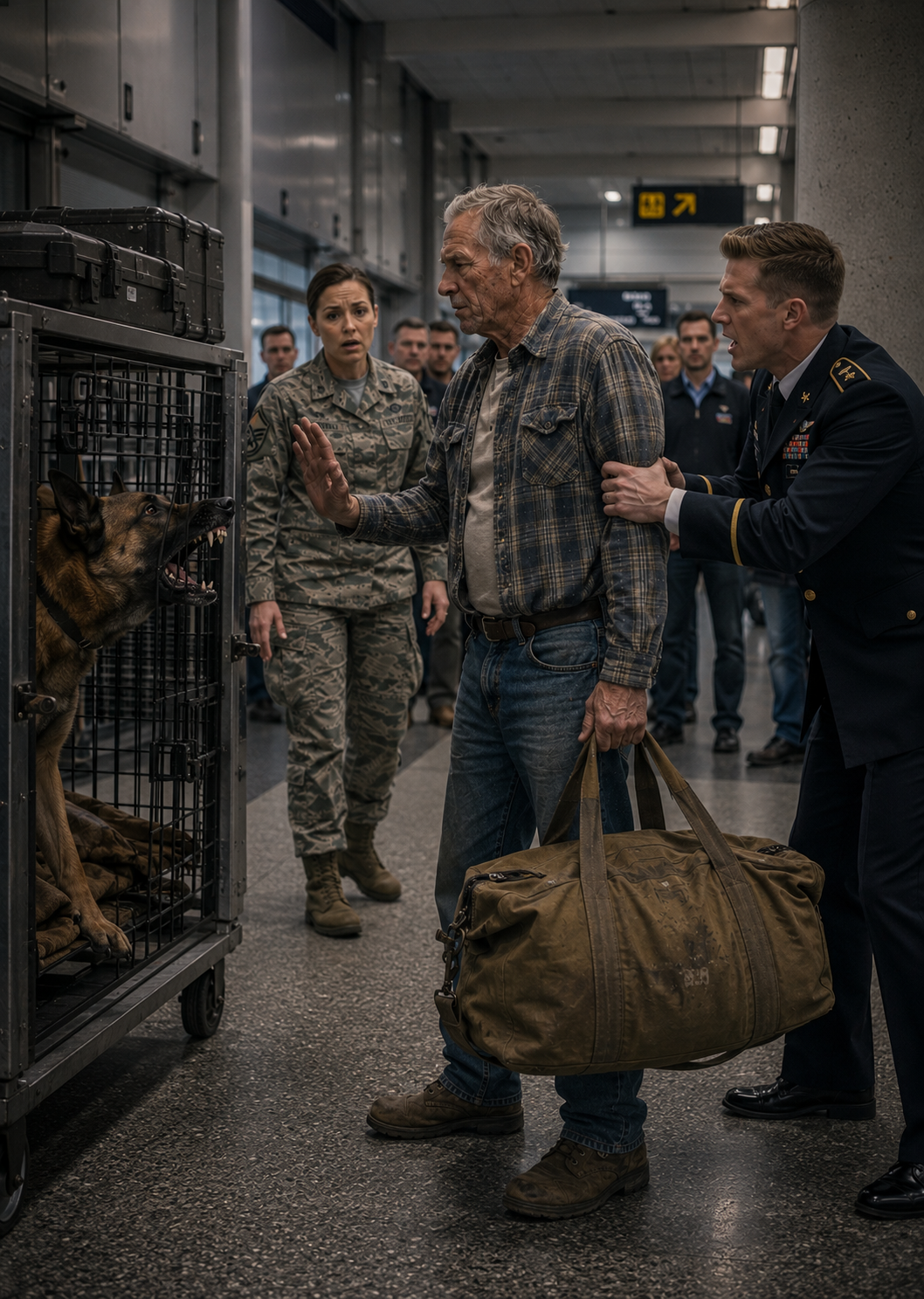 I watched a young lieutenant threaten to arrest an old farmer for wandering into our restricted K9 transit corridor