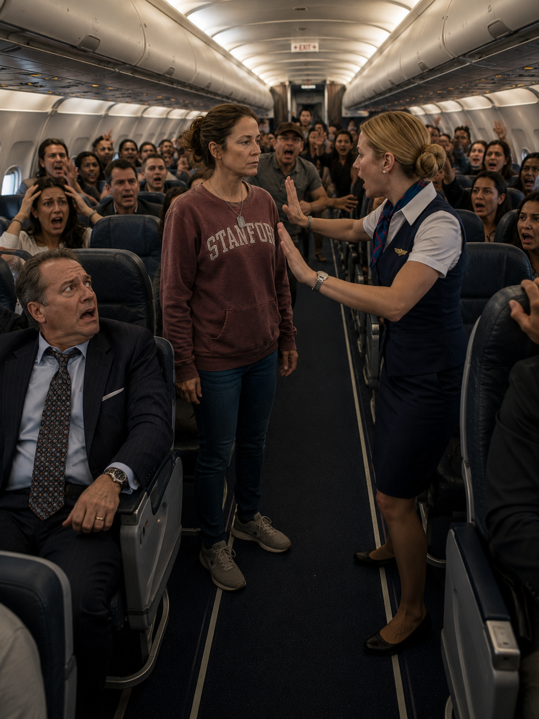I watched the terrified flight captain freeze at the controls and tell 298 screaming passengers we were all going to die.