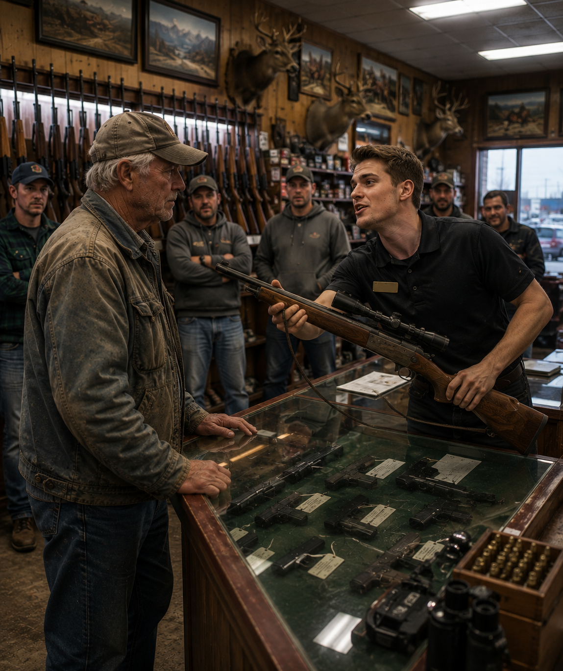 I watched the 23-year-old gun clerk mock my dead spotter’s rifle as a cheap piece of junk in front of a crowded Georgia shop